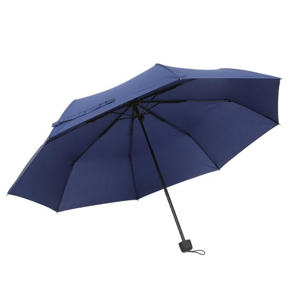 Manual Control Customized Outdoor Business Gift 3 Folded Umbrella for Market Popular
