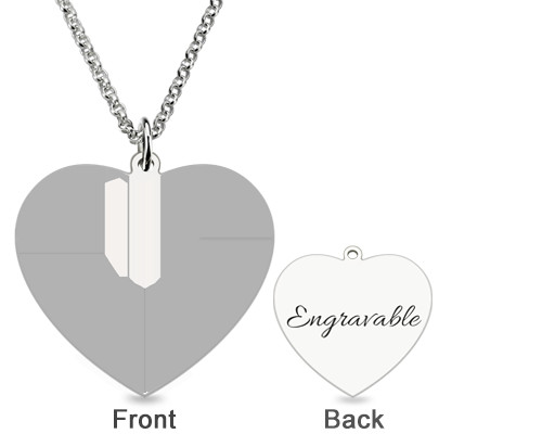 0.88in ODM ожерелья 3 ожерелиь грамма изготовленных на заказ серебряных стерлинговый серебряный выгравированный фото