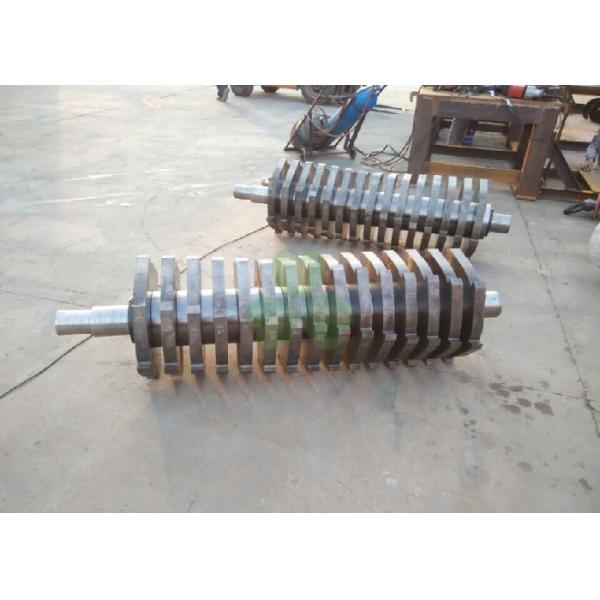 Full Automatic Twin Shaft Waste Tire Shredder Machine 4.5-5.5 T/H Capacity