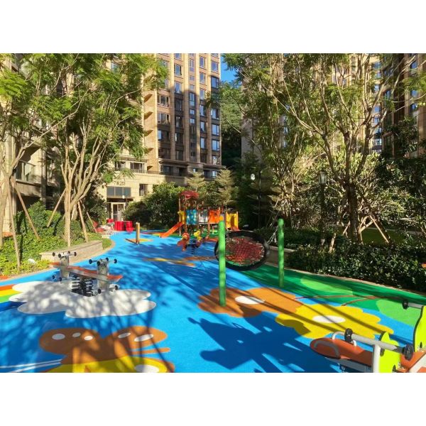 1-3mm UV Resistant EPDM Rubber Flooring for Kids Play Area Hotel Playground Kindergartens 