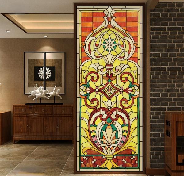3mm-12mm Art Glass Decorative Interior Stained Glass Partitions And Doors