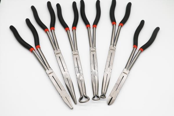 280mm 11 13 Long Reach Pliers Double X Joint 8mm Hose Tube Clip  Cable Holding