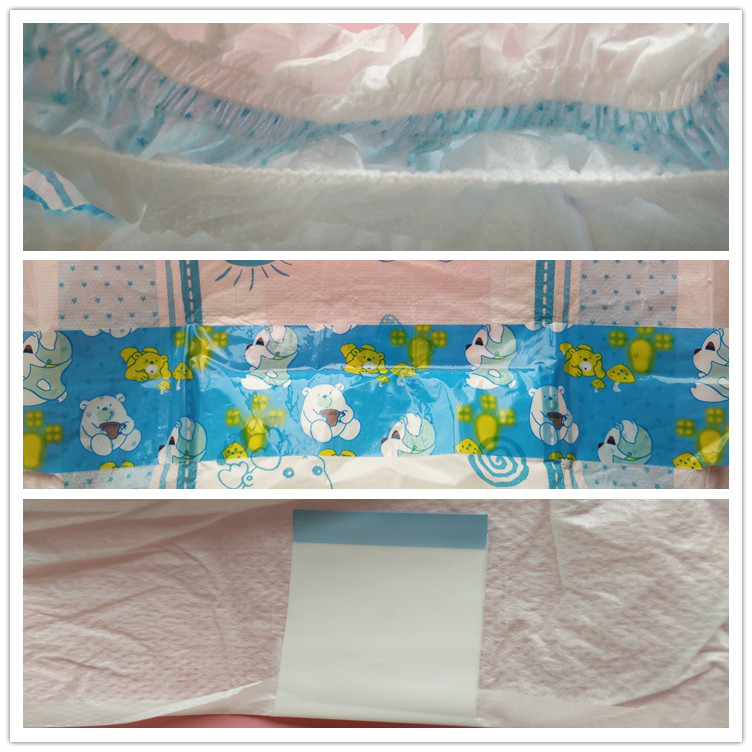 Breathable Infant Baby Diapers , Cute Disposable Diapers S M L XL XXL