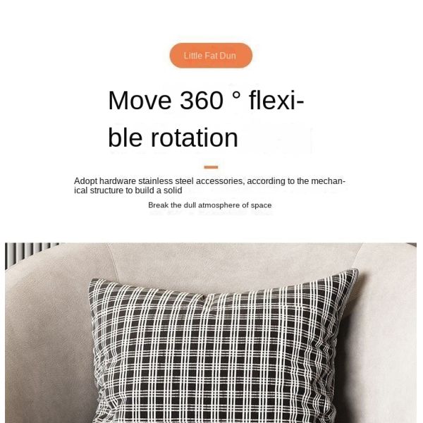 Modern Leisure Lounge Sofa Chair Lazy Swivel Accent Chair Rotatable Single Seat Round Velvet Fabric Sofa Chair for Living Room