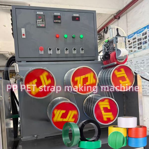 Automatic Pet Polyester Packing Strapping Belt Band Making Machine With 4000L Pre-Drying Barrel