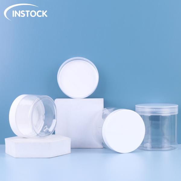 Heat Resistant PET Plastic Jar 200ml Customized / Personalized For Candy Packaging