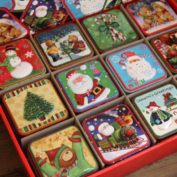 Custom Logo Food Grade Round Tin Boxes For Cookies / Food / Gift Packaging