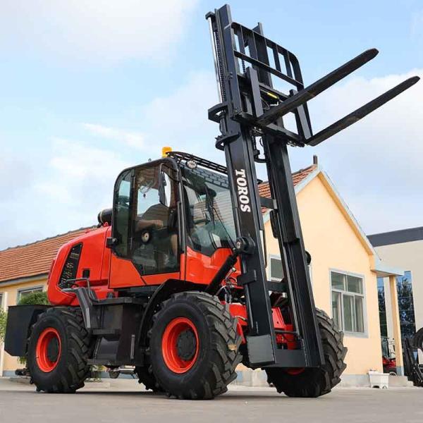Diesel Operated 3.5-5.0ton Four Wheel Drive Forklift Rugged Terrain Forklift