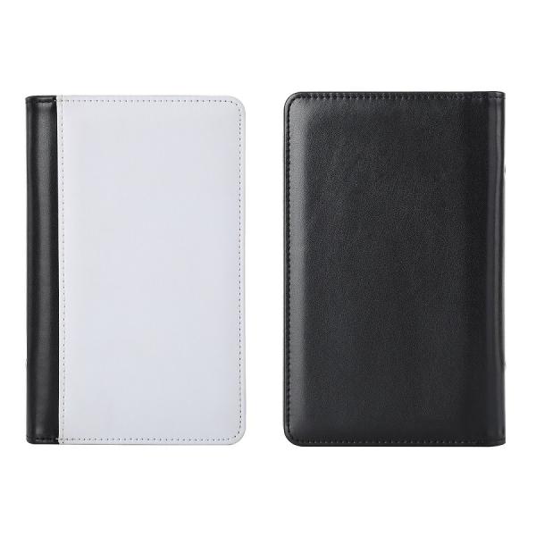 A5 A6 PU Leather Sublimation Notebook With 100 Pcs Inner Pages Blank Loose-Leaf Leather Planner Notepad Custom Logo Sublimation Journals