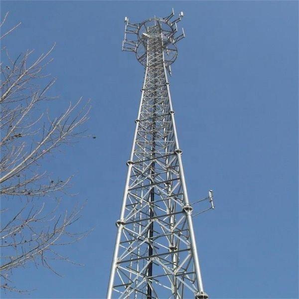 25 Meter Steel Pipe Lattice Self Supporting Communication Internet Service Provider 5G Towers