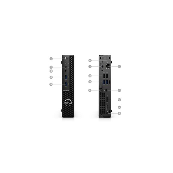 Dell Optiplex 3080 Micro Desktop MFF i3-10100T 16GB 512GB SSD WiFi BT Win10 Компьютер 3080