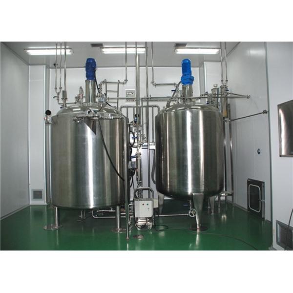 Sanitary Stainless Steel Mixing Tanks Single Layer / Double Layer For Pharmaceutical