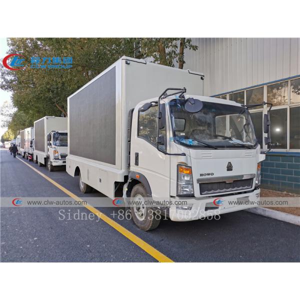 Caminhão de anúncio móvel do diodo emissor de luz de SINOTRUK HOWO 4x2 P4 P5 P6