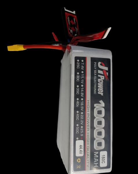 12S 10000mAh Lipo Battery 150C 44.4 V Lipo Battery For FPV Drones And UAV Applications