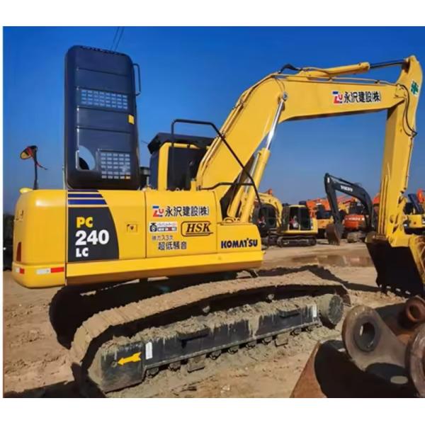 Japon 24 tonnes d'excavatrice à rampe utilisée et efficace Komatsu PC240LC-8