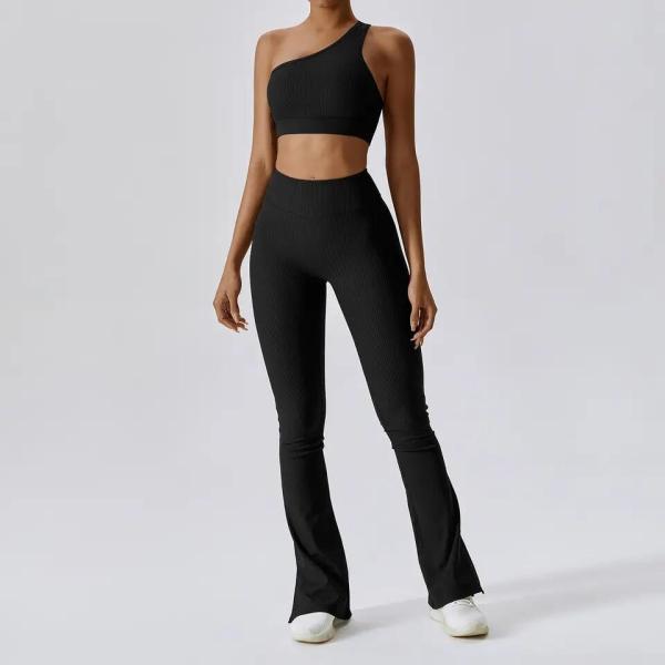                  Running Training Fitness Wear Womens Gym Bra Leggings High Waist Seamless 5 Piece Yoga Set             