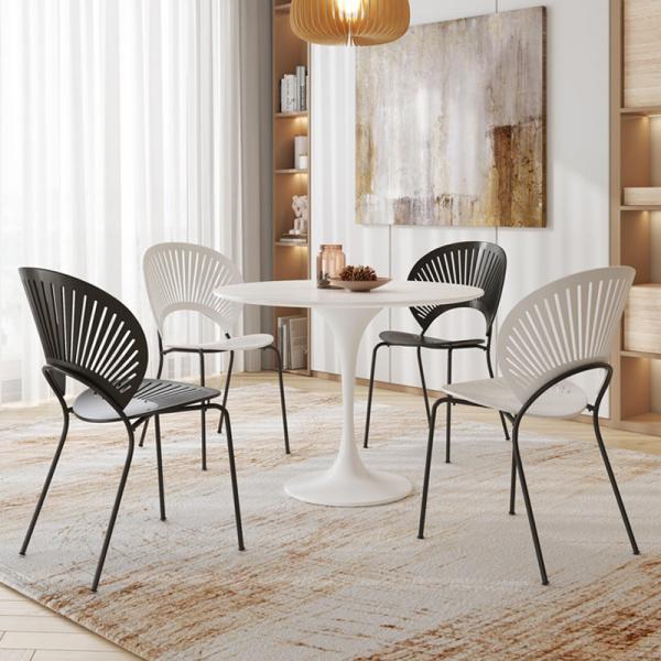 Modern Dining Room Chairs Nordic Cafe White And Black Simplicity Wood Chair