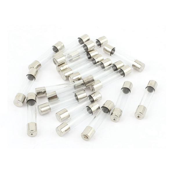 6.35x30mm Quick Blow Fast Acting Car Glass Tube Fuse 6.3Amp 250VAC 125VAC For Inline PCB Mount Fuse Holder Clip
