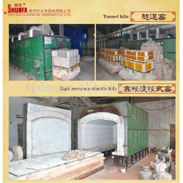 Tejas de tejado esmaltadas amarillo del estilo chino para el templo en Singapur