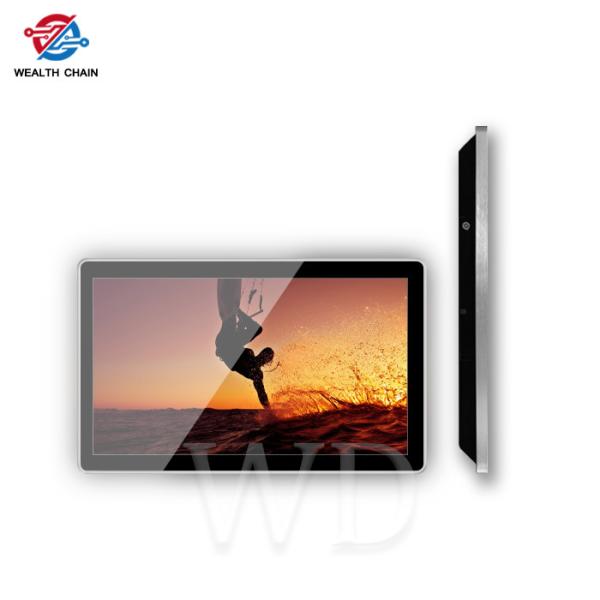 LCD Monitor 350 Nits 1920*1080P Wall Mounted Digital Signage Black