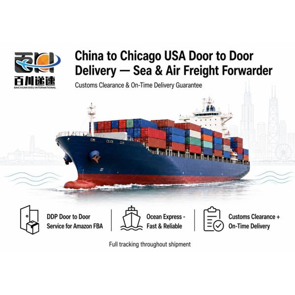 China to Chicago USA Door to Door Delivery Sea and Air Freight Forwarder