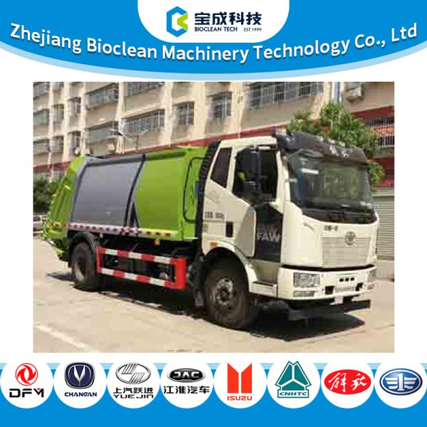 18ton container shacman howo compressed compactor vehicle electric used Municipal waste truck