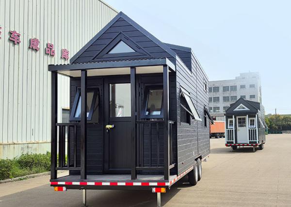 Expandable Mobile Tiny House On Wheels Prefab 2 Bedroom Cabin Ready Made Container