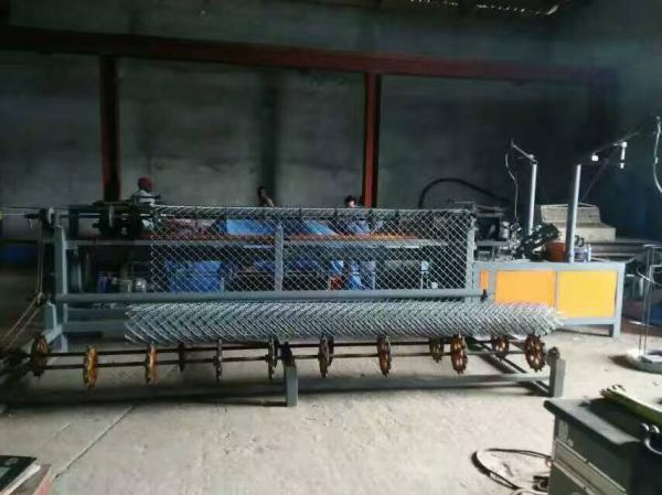 Full Automatic double wire feeding Chain Link Fence Machine for Making Diamond Mesh