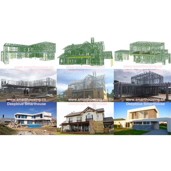 Стальной структурный полуфабрикат дом/дом датчика света сопротивления тайфуна стальной
