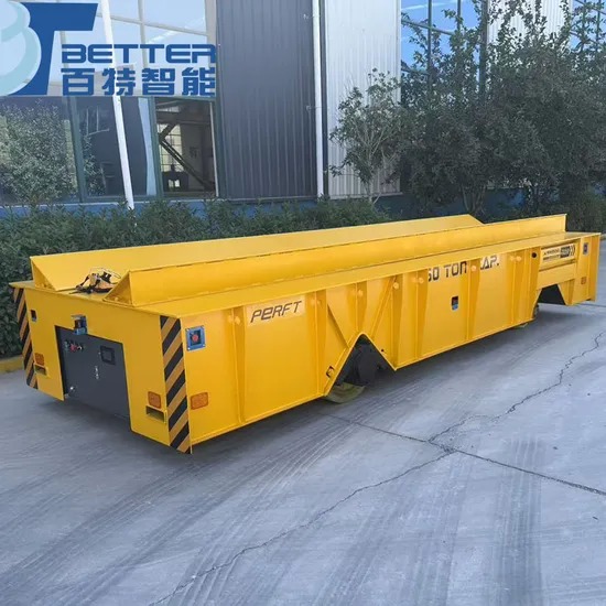 V-Shaped Frame AGV Transfer Cart with 300-ton Load Capacity and Anti-Explosion for Heavy Duty Material Transport