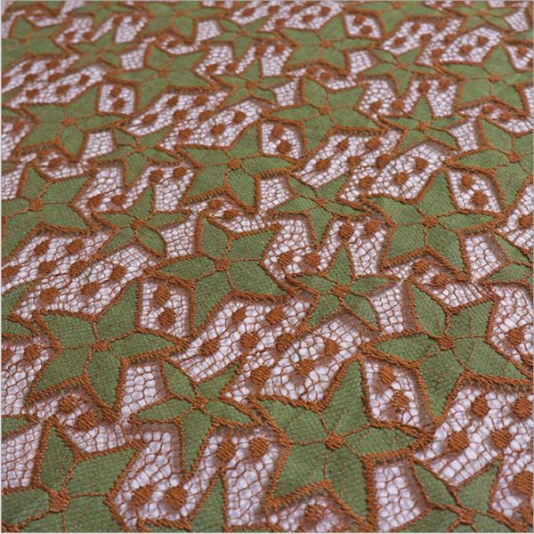 2017 Hot Sale Pink Hollow-out the Five-Star Flower Fall-Plate Stitch  Lace  Fabrics