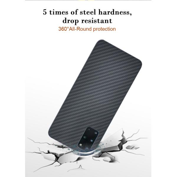 Caja mate negra de Samsung de la fibra de Aramid de la tela cruzada de Samsung S20+