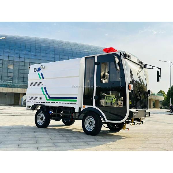 Fully Enclosed Sanitation Cleaning Truck Four Wheel Drive Pure Electric Sprinkler Truck