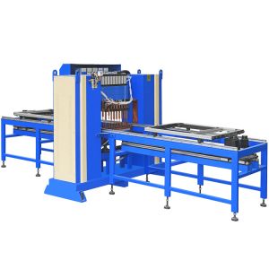 Hwashi AT-MF25K Gantry Multi-Spot Welder with MFDC Inverter Power Supply Servo-Driven Feeding and Adjustable Electrode Spacing for Sheet Metal Stiffeners