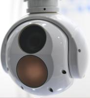 De duas linhas centrais eletro do zangão do sistema do zumbido da câmera imagem latente infravermelha Uncooled ótica da onda por muito tempo