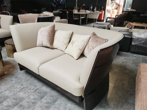 factory Luxury Modern Furnitures lounge  low seating Leather Sofa For Livingroom