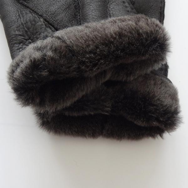 Promotional classical Y style winter sheepskin fur gloves