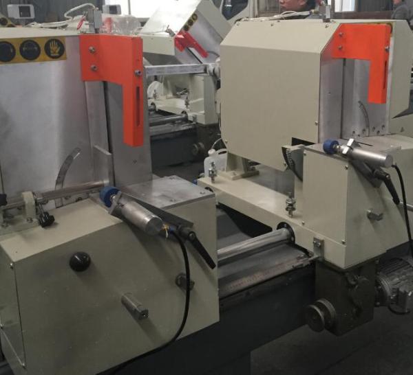 5.25kw PVC Window Door Machine Double Bevel Saw With Digital Display