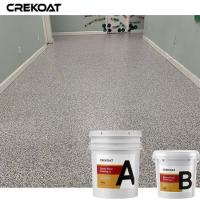 Revestimento do assoalho da resina de cola Epoxy do polímero com vinil decorativo os flocos coloridos