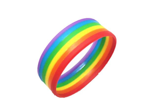 CMYK Printing Logos Adult Size White Silicone Rubber Wristbands Bracelets