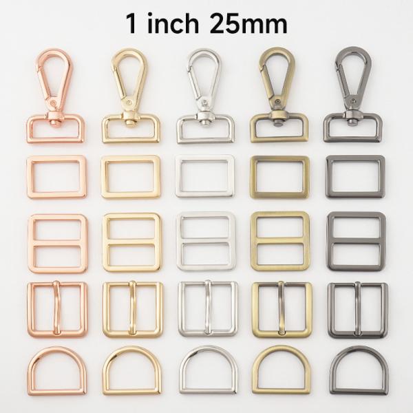 Ready Mould Bag Buckle 4/5 D Ring Slide and 1 Swivel Snap Hook for Handbag Hardware