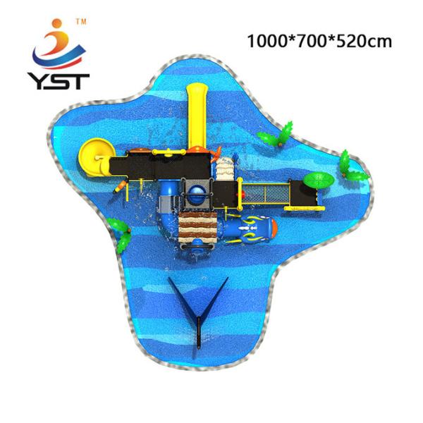 Гигантское оборудование спортивной площадки аквапарк, пластиковое 430 см водных горок 560 * 350 *