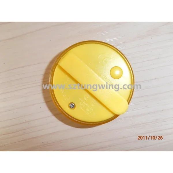 Promotional Flash Badge with Super-bright Flashing LED Custom Logo Printing and ABS Material