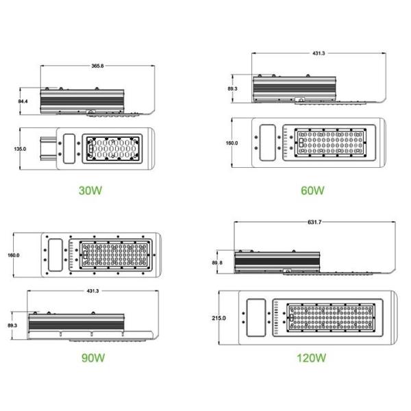 60W 100W 150W Outdoor LED Street Light