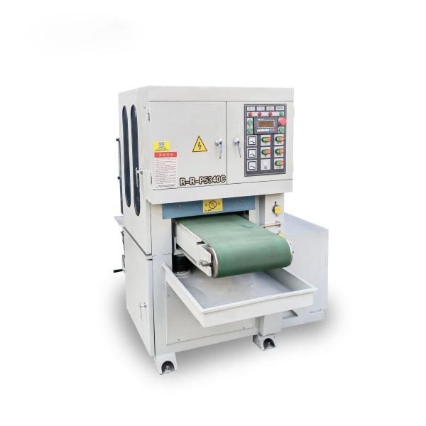 Double ponçant une machine de ponçage de ceinture large de roue avec la broyeur magnétique de l'eau
