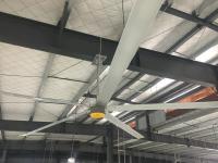 Industrial HVLS Ceiling Fans with Gearbox Motor or PMSM Motor for Workshop Ventilation and Cooling 7.3 Meter Diameter