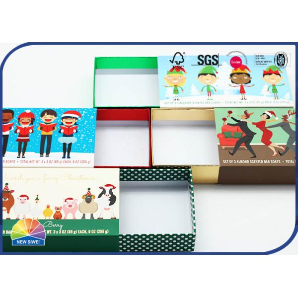 Штейновое слоение CMYK напечатало ящик бумажная коробка Eco дружелюбное повторно использует для рождества