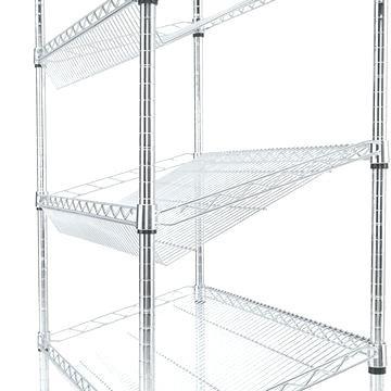 18 D X 36 W X 60 H Fruits Display Storage Shelving Slanted Wire Basket