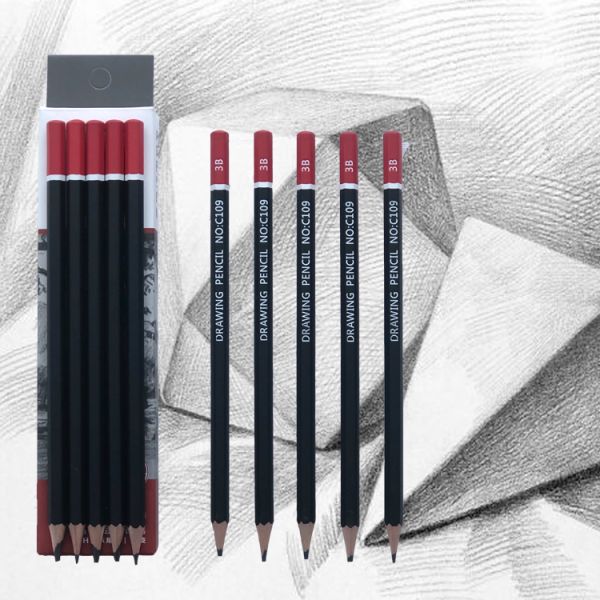 3B Various Black Specifications Wooden Pencils Set