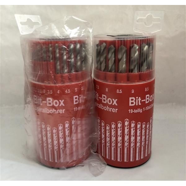 Буровой наконечник 19pcs 1-10mm сплава извива кобальта бочонка высокоскоростной стальной